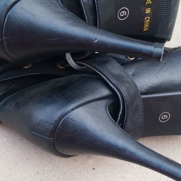 NWOB Glamorous Peep Toe Boots - Picture 8 of 8